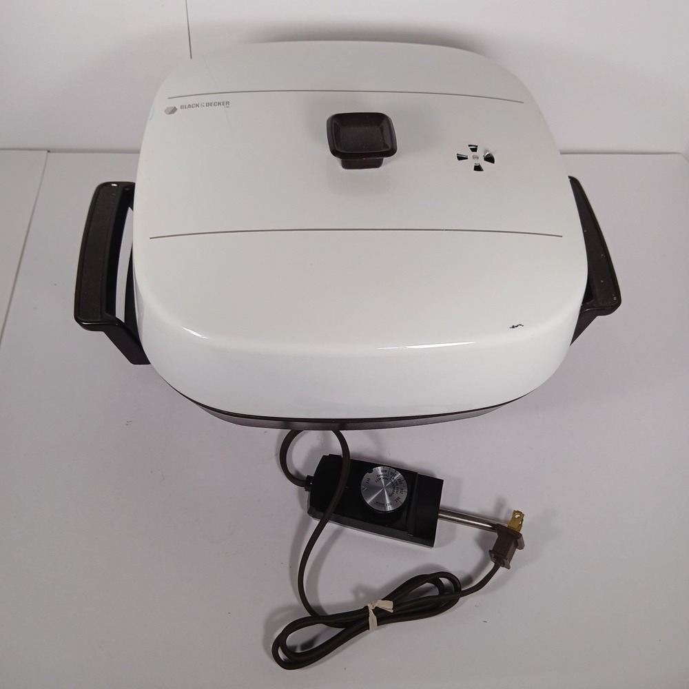 Vtg Black and Decker Electric Countertop Skillet Grill Cooker 8620